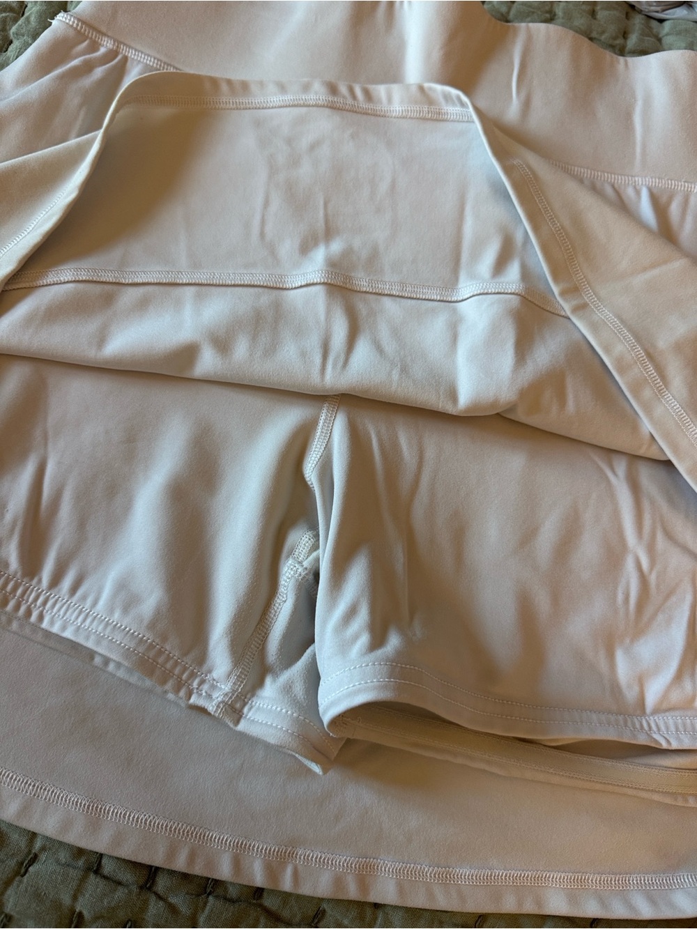 Talbots White Athletic Skirt with Built-in Undershorts - Picture 3 of 3
